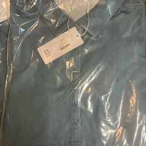 Travis Mathew Featherweight Active Polo - Smoke Blue